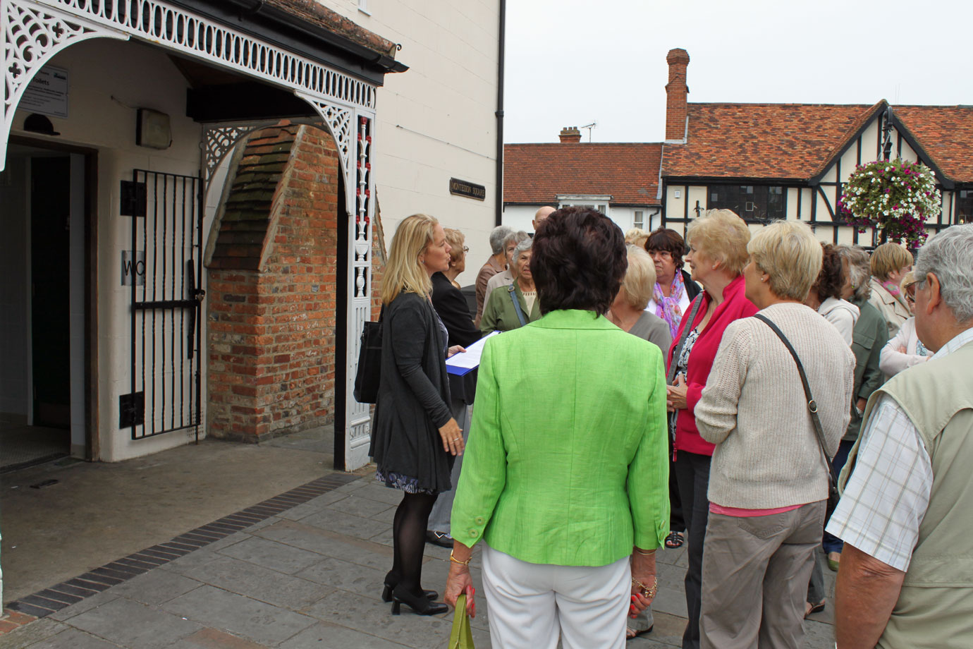 A guided tour outside 'Causton' police station