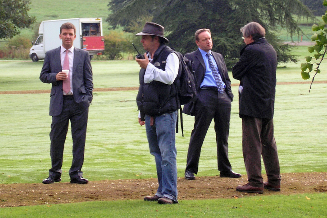 On Location at Mapledurham House. Photo (c) by Julie Burchell