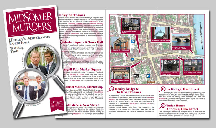 The Henley on Thames walking trail leaflet