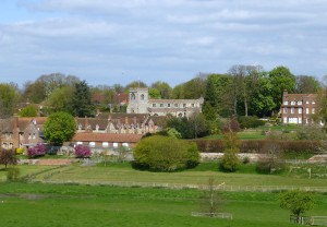 Ewelme village from Rabbits Hill