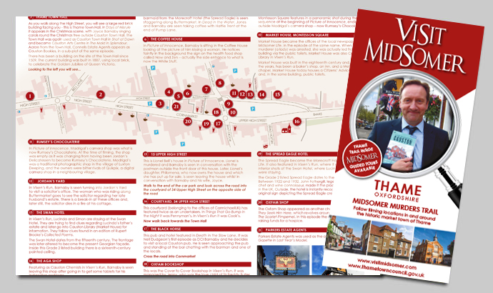 The Thame location map